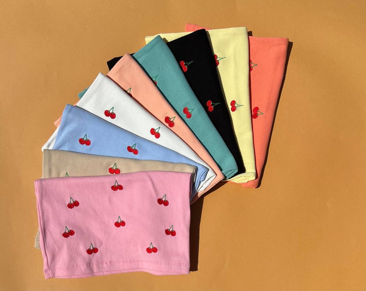 کراپ تاپ زنانه مدل گیلاسی