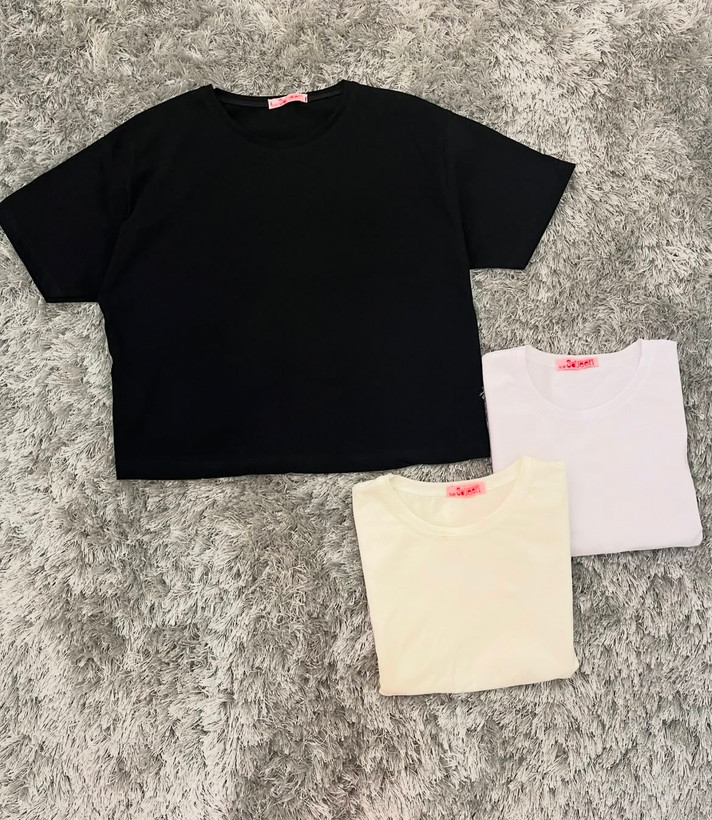 کراپ تیشرت زنانه ساده مدل لانگ