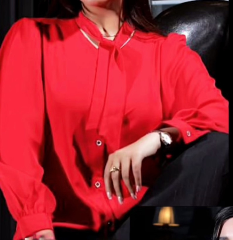 شومیز زنانه مجلسی مدل یقه کرواتی