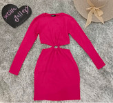 تونیک زنانه آستین بلند مدل جلو حلقه