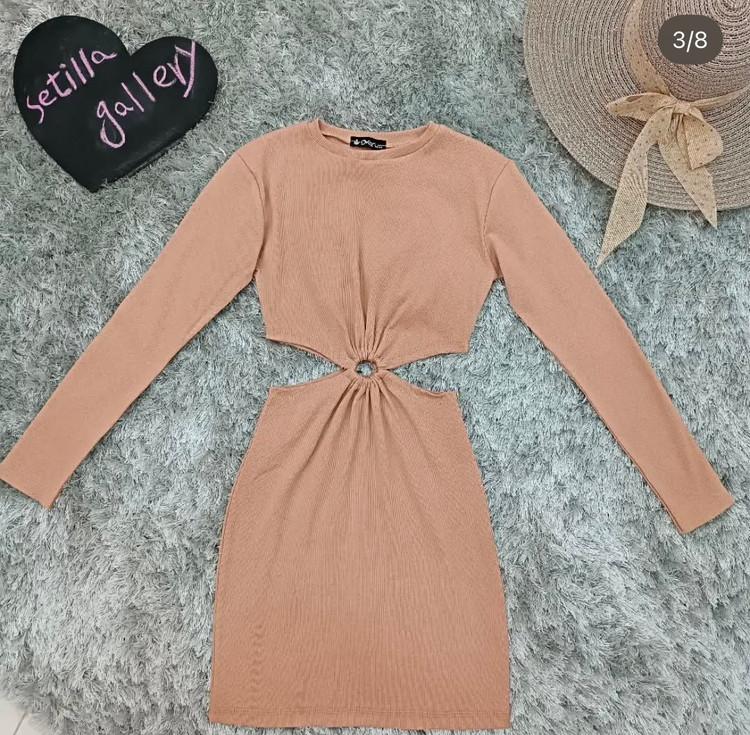 تونیک زنانه آستین بلند مدل جلو حلقه