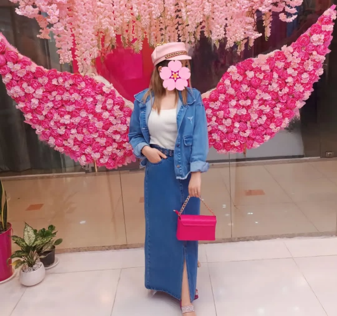 دامن جین زنانه مدل جلو چاک دار