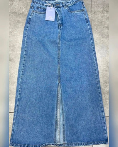 دامن جین زنانه مدل جلو چاک دار