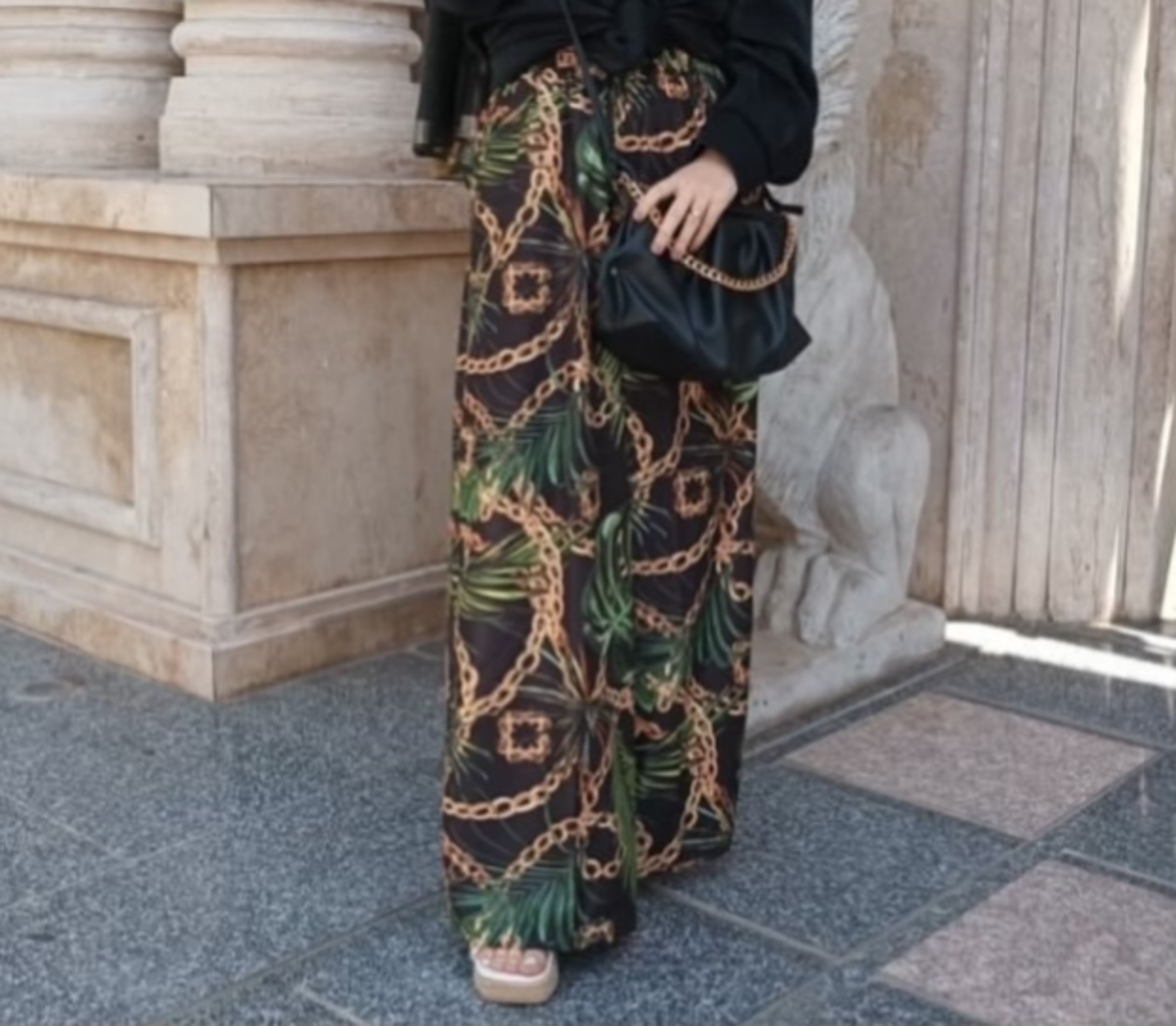 شلوار زنانه طرح دار مدل بوگاتی
