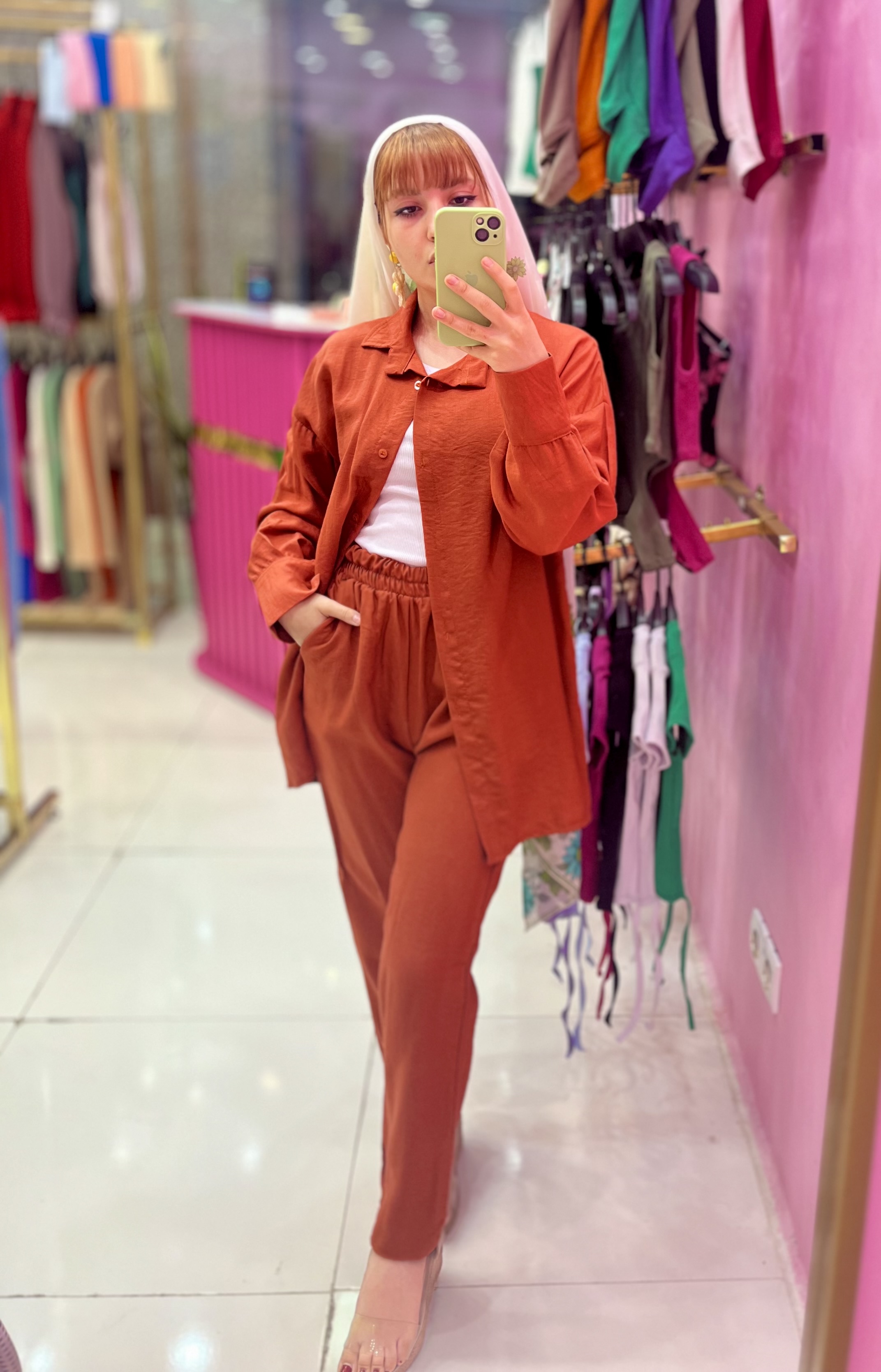 ست دو تیکه شومیز و شلوار زنانه مدل کرسپو