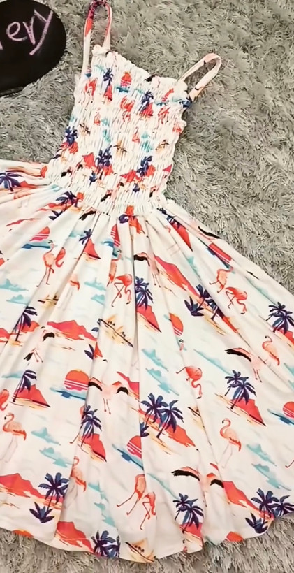 پیراهن عروسکی دخترانه مدل کش ماسوره