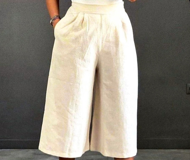 دامن شلواری زنانه مدل کمر نیم کش