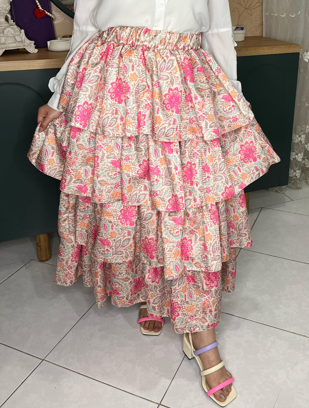 دامن زنانه مدل طبقه ای