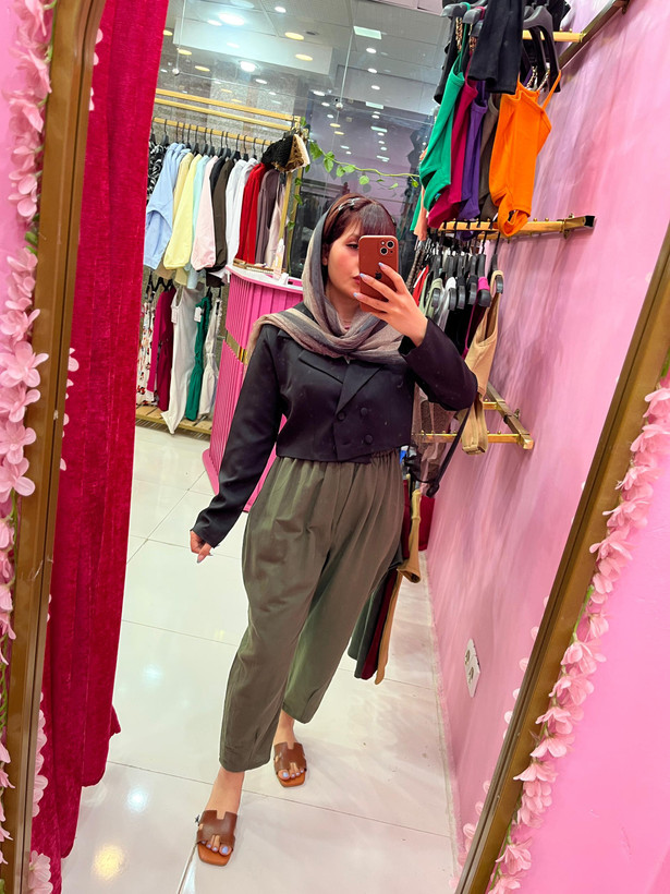 شلوار زنانه لینن مدل مام بالنی