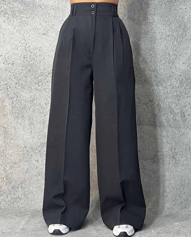 شلوار بگ زنانه مدل دو دکمه