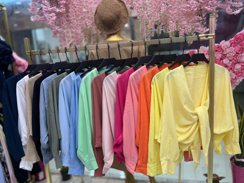 شومیز زنانه مدل جلو گره ای