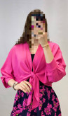 شومیز زنانه مدل جلو گره ای