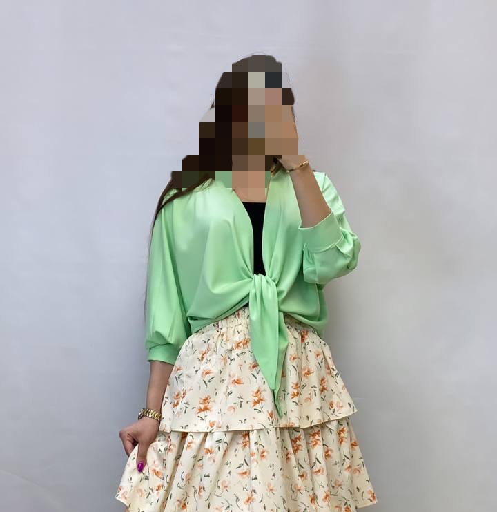 شومیز زنانه مدل جلو گره ای