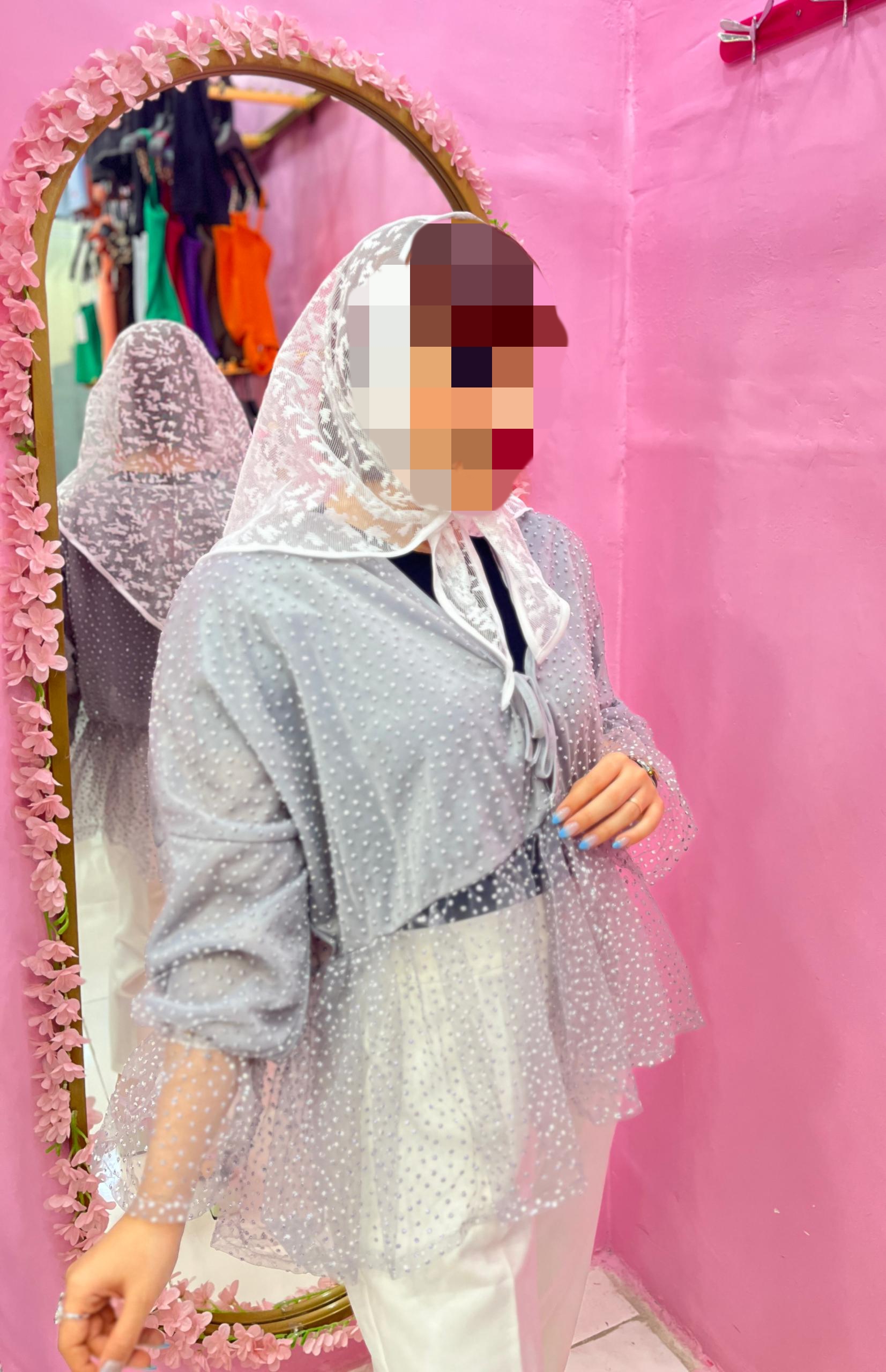 شومیز عروسکی زنانه مدل تور شاین دار