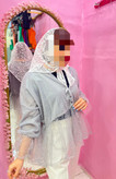 شومیز عروسکی زنانه مدل تور شاین دار