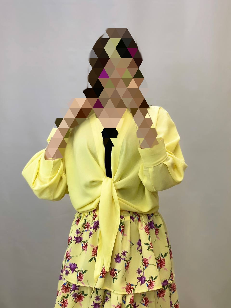 شومیز زنانه مدل جلو گره ای