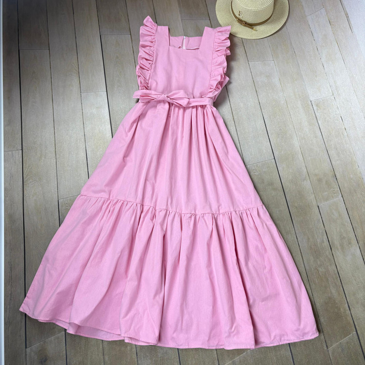 پیراهن ساحلی عروسکی زنانه مدل چین دار