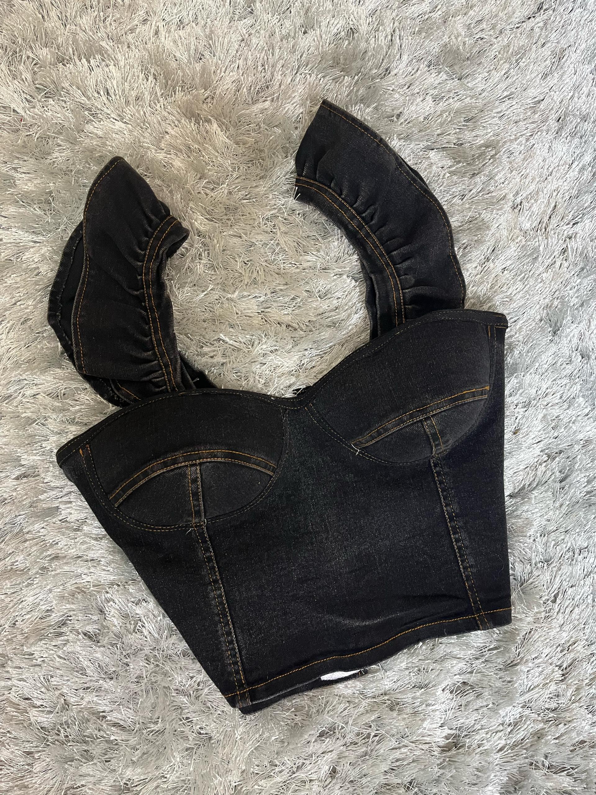 تاپلکس جین زنانه عروسکی مدل انجل