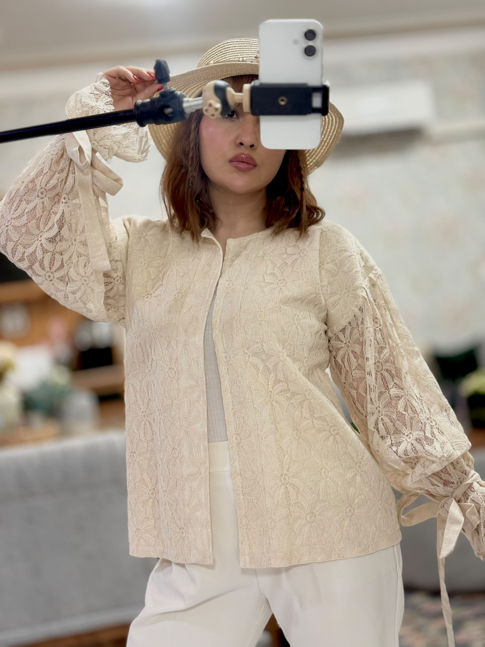 کت گیپور زنانه طرح گل